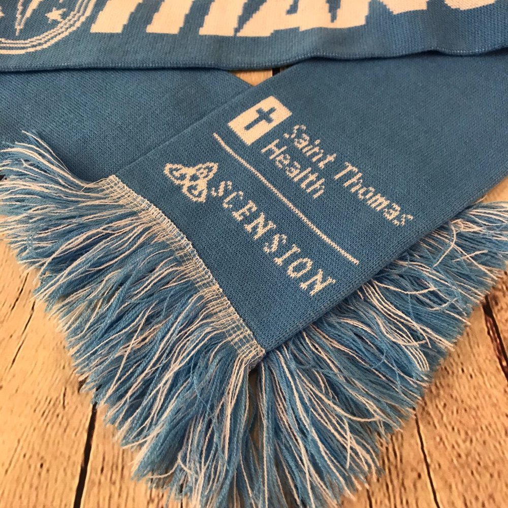 Tennessee Titans Titan Up NFL Football Fringe Scarf Blue OS - Picture 2 of 6